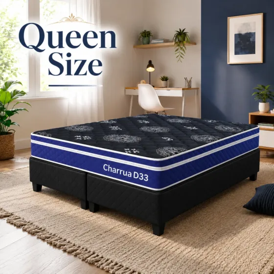 Sommier Charr&uacute;a Ortop&eacute;dico Queen Size